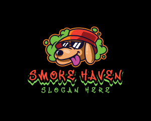 Smoke Dog Hip Hop logo design