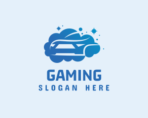 Clean Car Wash Bubbly Logo