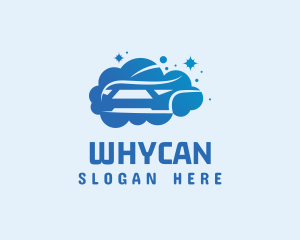 Clean Car Wash Bubbly Logo