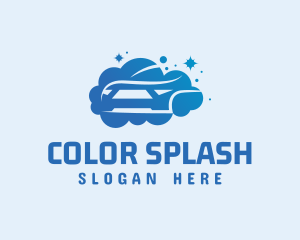 Clean Car Wash Bubbly logo design