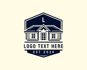 Emblem - Roofing Real Estate Property logo design