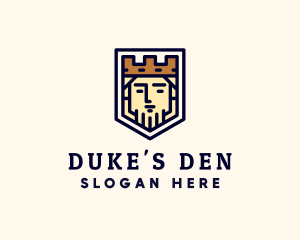 Duke - King Castle Shield logo design