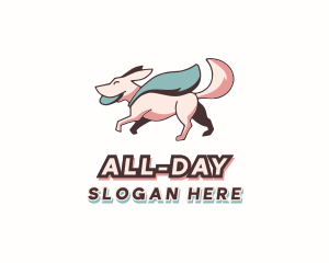 Superhero Pet Dog Logo