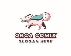 Superhero Pet Dog Logo