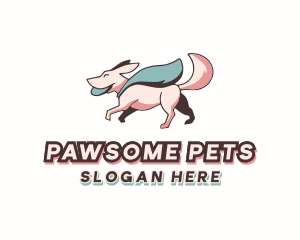 Superhero Pet Dog logo design