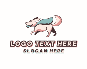 Superhero Pet Dog Logo