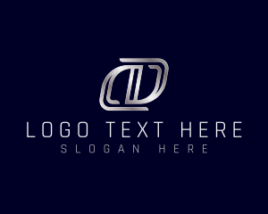 Multimedia - Metallic Modern Industrial logo design