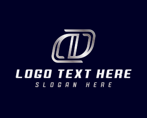 Modern Industrial Letter D Logo