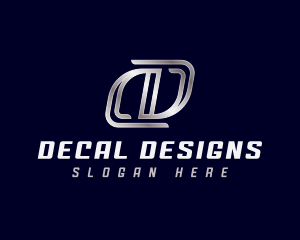 Modern Industrial Letter D logo design