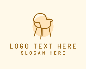 Home Decor - Minimalist Sofa Chair logo design