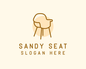 Minimalist Sofa Chair logo design