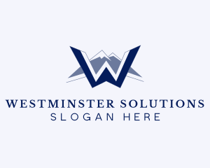 Mountain Summit Letter W logo design