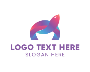 Digital Marketing - Abstract Gradient Tortoise logo design
