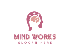 Brain Mental Health Psychology logo design