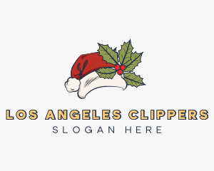 Christmas Santa Claus Hat Logo