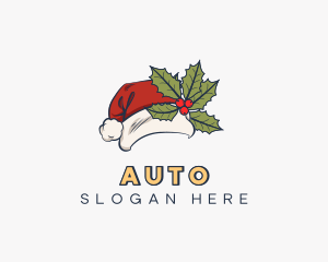 Christmas Santa Claus Hat Logo