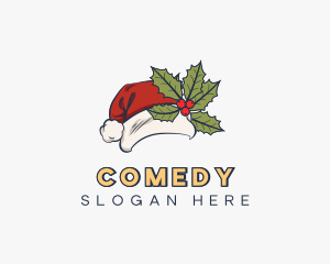 Santa Claus Hat - Christmas Santa Claus Hat logo design