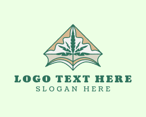 Hash - Herbal Cannabis Leaf logo design