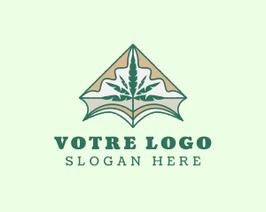 Herbal Cannabis Leaf  Logo