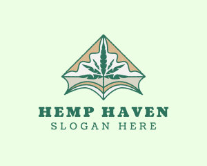 Herbal Cannabis Leaf  logo design