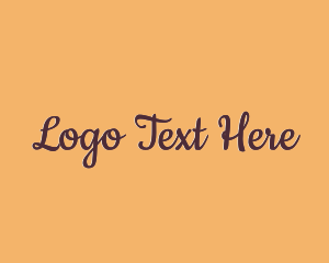 Sweets - Script Pastry Text logo design