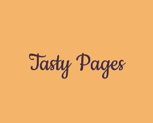 Script Pastry Text logo design