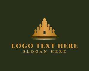 Shrine - Ancient Mausoleum Structure logo design