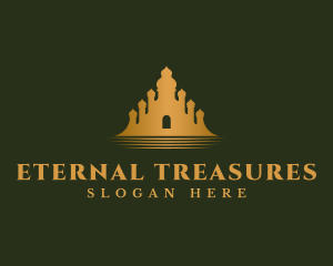 Ancient - Ancient Mausoleum Structure logo design