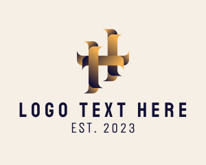 Typography - Real Estate Ribbon Letter H logo design