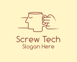 Brown Face Cup logo design