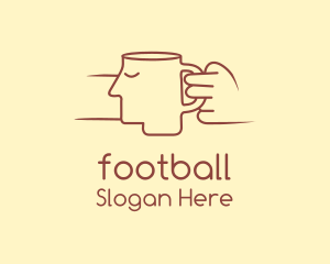 Simple - Brown Face Cup logo design