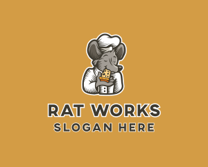 Cheese Chef Mouse  logo design