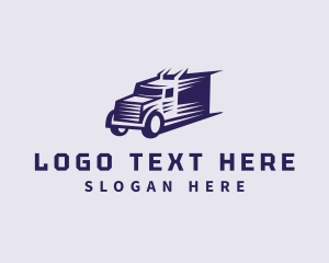 Transport - Truck Cargo Delivery logo design