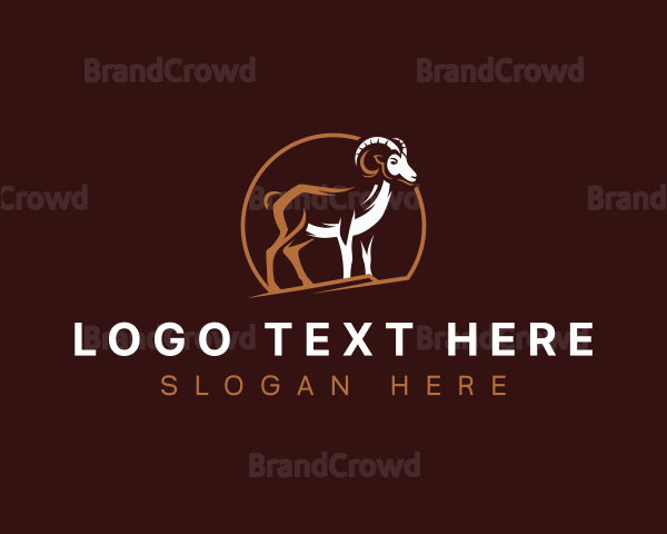 Goat Bighorn Sheep Logo