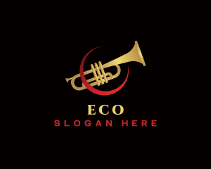 Trumpet Music Instrument Logo