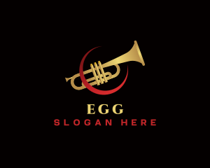 Trumpet - Trumpet Music Instrument logo design