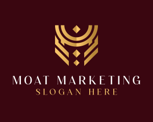 Luxury Marketing Letter M logo design