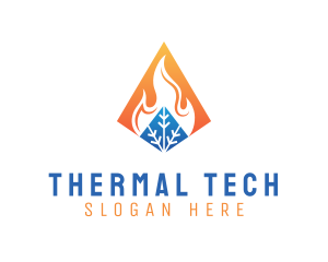 Thermal Fire Ice logo design