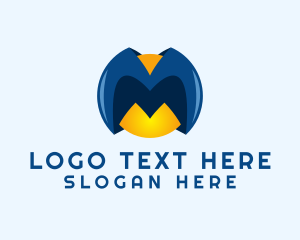 Digital Marketing - 3D Planet Hero Letter M logo design