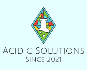 Acid - Laboratory Stained Glass logo design