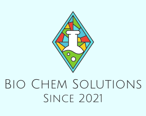 Laboratory Stained Glass logo design