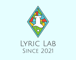 Laboratory Stained Glass logo design