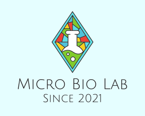 Laboratory Stained Glass logo design