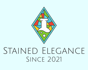 Laboratory Stained Glass logo design