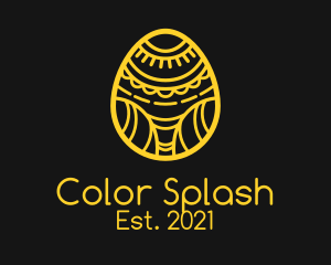 Golden Easter Egg  logo design