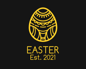 Golden Easter Egg  logo design