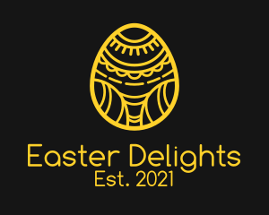 Easter - Golden Easter Egg logo design