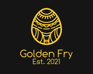 Golden Easter Egg  logo design