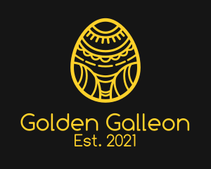 Golden Easter Egg  logo design