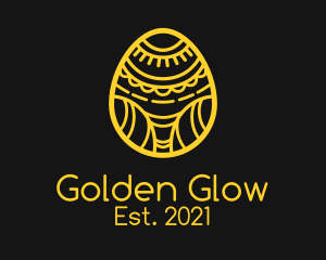 Golden Easter Egg  logo design